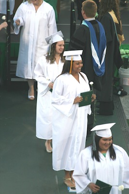 Ayanna with her diploma