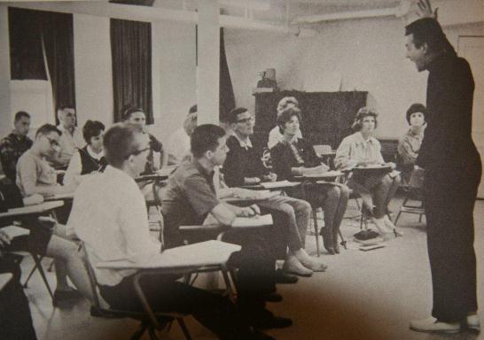 Photo of Louis in classroom