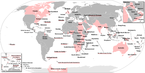 The British Empire at one time...