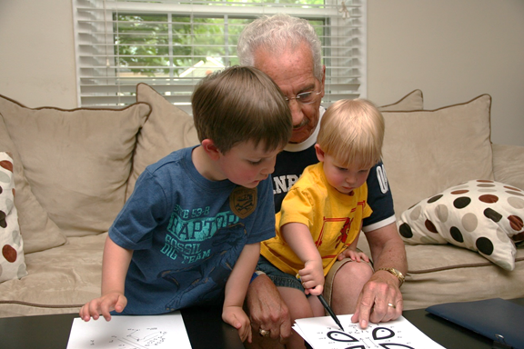 Owen draws for Al and Jack