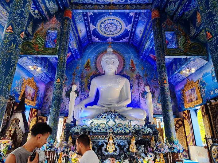 Interior of Blue Temple