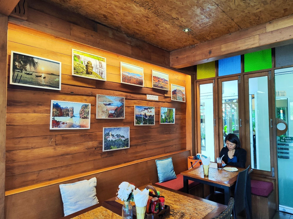 The Wall Decorations Of The Restaurant Where We Had Breakfast