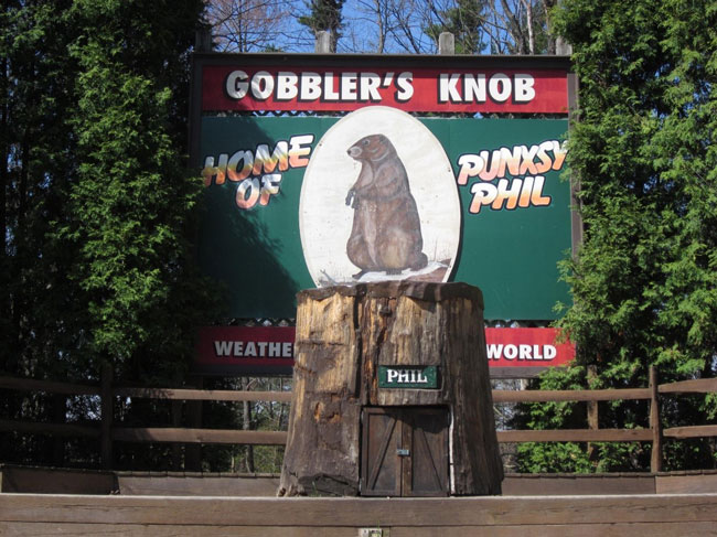 Phil, the groundhog’s home