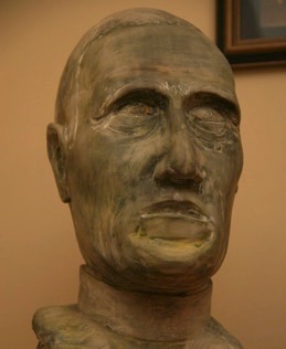 This is my sculpture of Teilhard.