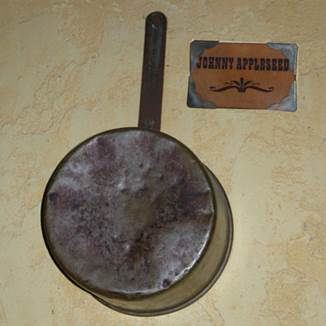 Johnny Appleseed's tin hat