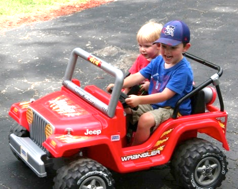 Jack, Owen, and Their Cars - They Are Off To the Races