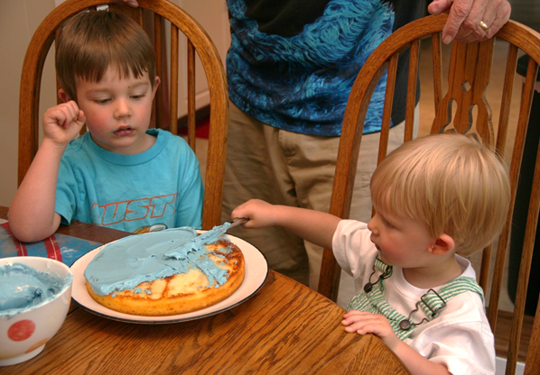 Finally, Owen does what his is instructed again to do as Jack looks on.