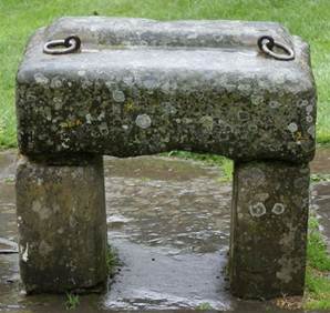 A replica of the Stone of Scone