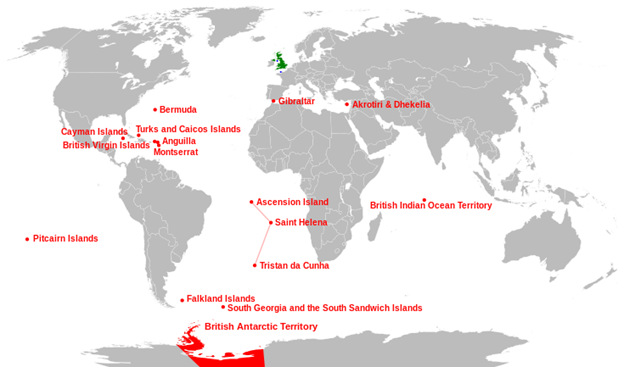 What remains of the British Empire