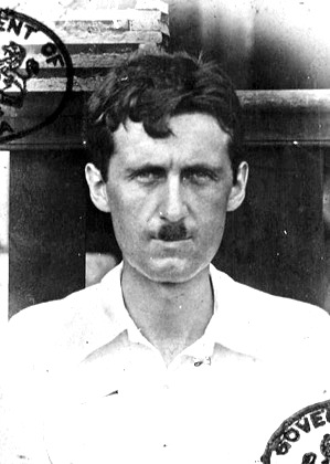 George Orwell's passport photo while in Burma