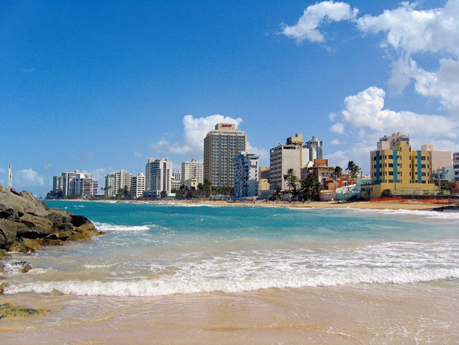 San Juan’s Condado beach in Puerto Rico