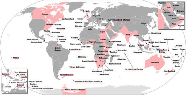 The British Empire in 1922