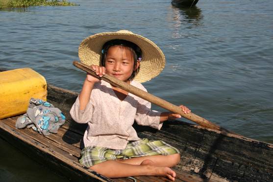 Girl at Inle Lake