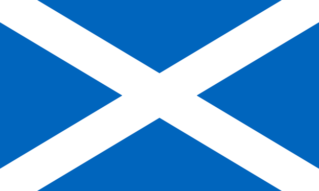 The flag of Scotland