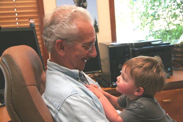 Al with Jack on his lap